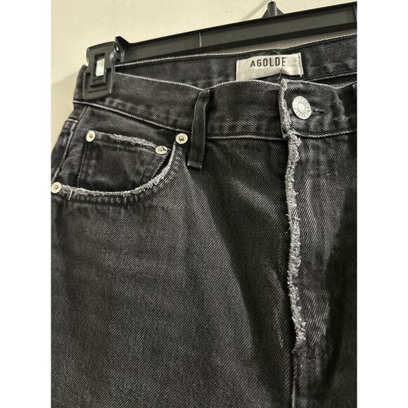 Agolde Cherie High Rise Straight Black size 26 - Picture 4 of 9